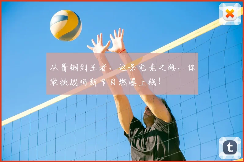 从青铜到王者，这条电竞之路，你敢挑战吗新节目燃爆上线！